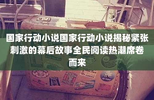 国家行动小说国家行动小说揭秘紧张刺激的幕后故事全民阅读热潮席卷而来