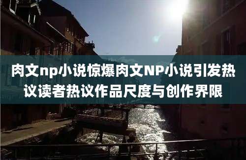 肉文np小说惊爆肉文NP小说引发热议读者热议作品尺度与创作界限