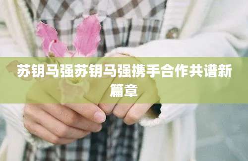 苏钥马强苏钥马强携手合作共谱新篇章