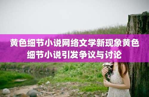 黄色细节小说网络文学新现象黄色细节小说引发争议与讨论