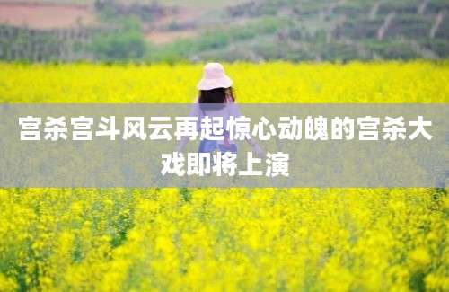 宫杀宫斗风云再起惊心动魄的宫杀大戏即将上演