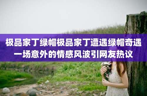 极品家丁绿帽极品家丁遭遇绿帽奇遇一场意外的情感风波引网友热议