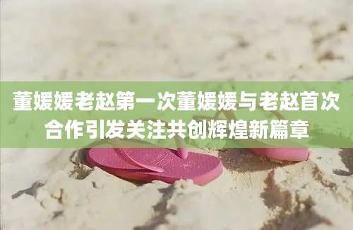 董媛媛老赵第一次董媛媛与老赵首次合作引发关注共创辉煌新篇章