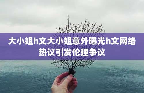 大小姐h文大小姐意外曝光h文网络热议引发伦理争议
