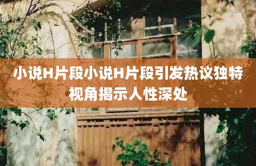 小说H片段小说H片段引发热议独特视角揭示人性深处