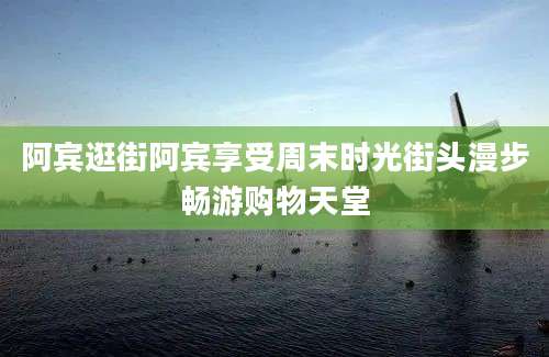 阿宾逛街阿宾享受周末时光街头漫步畅游购物天堂