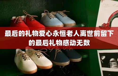 最后的礼物爱心永恒老人离世前留下的最后礼物感动无数