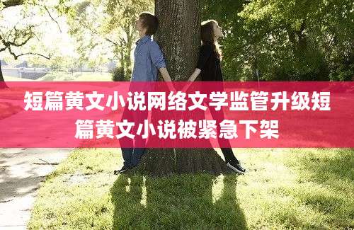 短篇黄文小说网络文学监管升级短篇黄文小说被紧急下架