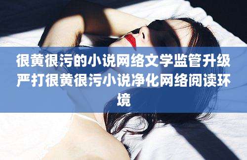 很黄很污的小说网络文学监管升级严打很黄很污小说净化网络阅读环境