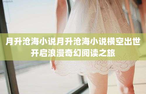 月升沧海小说月升沧海小说横空出世开启浪漫奇幻阅读之旅