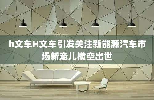h文车H文车引发关注新能源汽车市场新宠儿横空出世