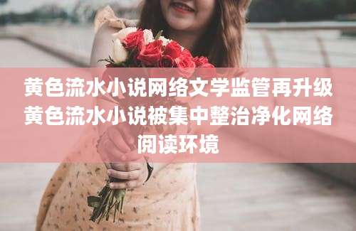 黄色流水小说网络文学监管再升级黄色流水小说被集中整治净化网络阅读环境