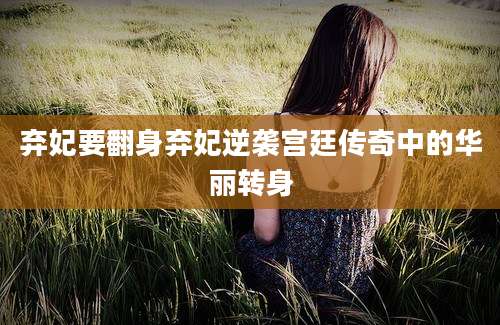 弃妃要翻身弃妃逆袭宫廷传奇中的华丽转身