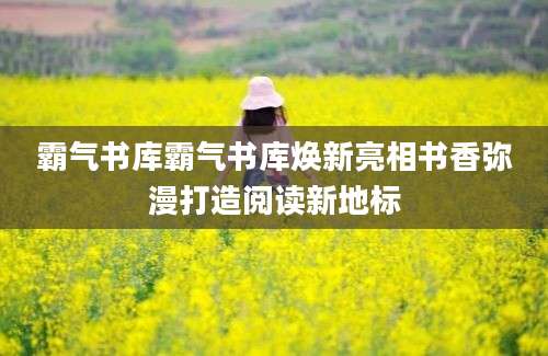 霸气书库霸气书库焕新亮相书香弥漫打造阅读新地标