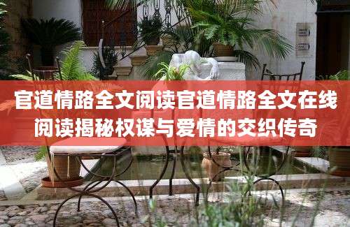 官道情路全文阅读官道情路全文在线阅读揭秘权谋与爱情的交织传奇