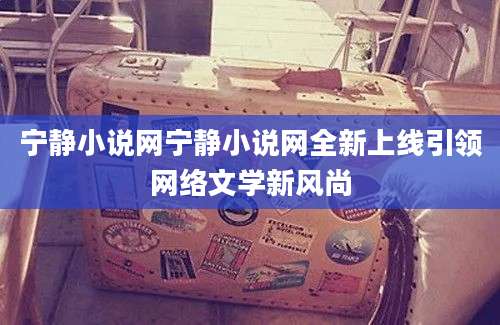 宁静小说网宁静小说网全新上线引领网络文学新风尚