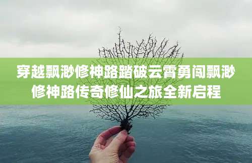 穿越飘渺修神路踏破云霄勇闯飘渺修神路传奇修仙之旅全新启程