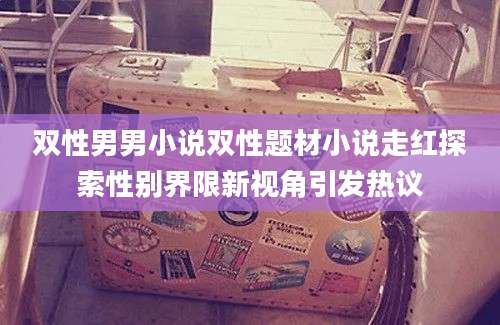 双性男男小说双性题材小说走红探索性别界限新视角引发热议