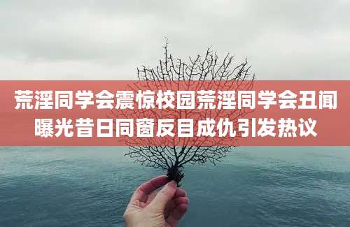 荒淫同学会震惊校园荒淫同学会丑闻曝光昔日同窗反目成仇引发热议