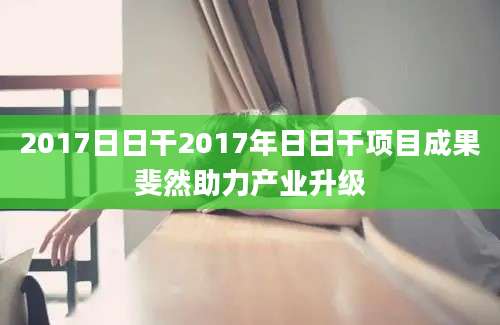 2017日日干2017年日日干项目成果斐然助力产业升级