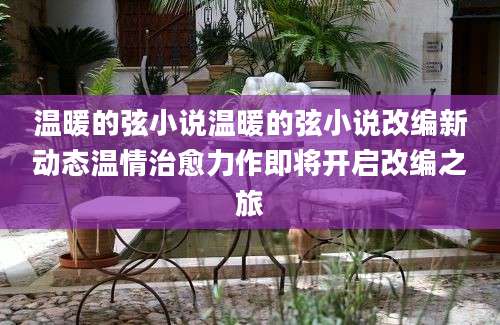 温暖的弦小说温暖的弦小说改编新动态温情治愈力作即将开启改编之旅