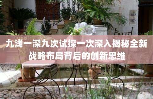 九浅一深九次试探一次深入揭秘全新战略布局背后的创新思维