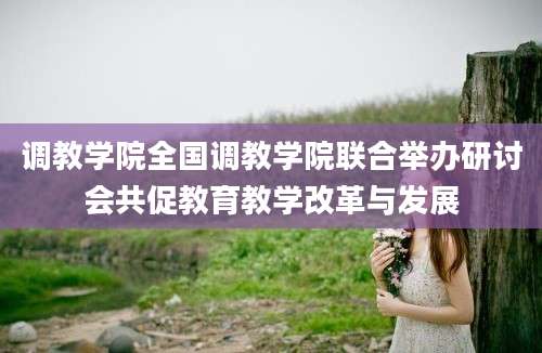 调教学院全国调教学院联合举办研讨会共促教育教学改革与发展
