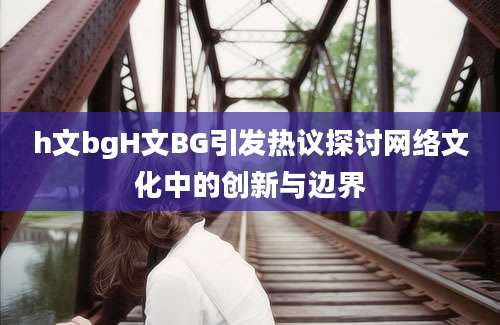 h文bgH文BG引发热议探讨网络文化中的创新与边界