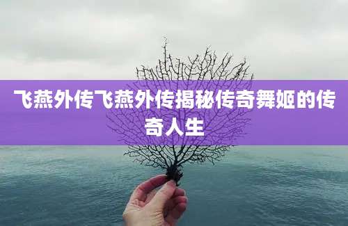 飞燕外传飞燕外传揭秘传奇舞姬的传奇人生