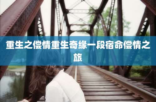 重生之偿情重生奇缘一段宿命偿情之旅