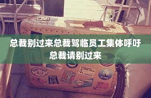 总裁别过来总裁驾临员工集体呼吁总裁请别过来