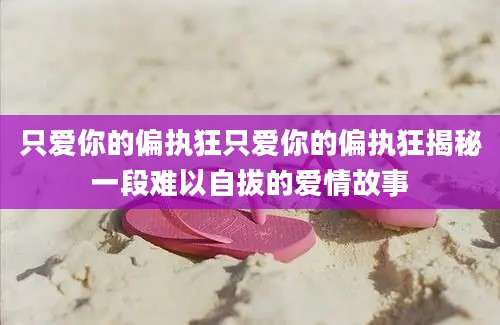 只爱你的偏执狂只爱你的偏执狂揭秘一段难以自拔的爱情故事