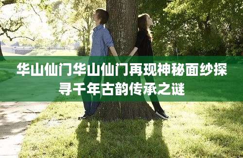 华山仙门华山仙门再现神秘面纱探寻千年古韵传承之谜