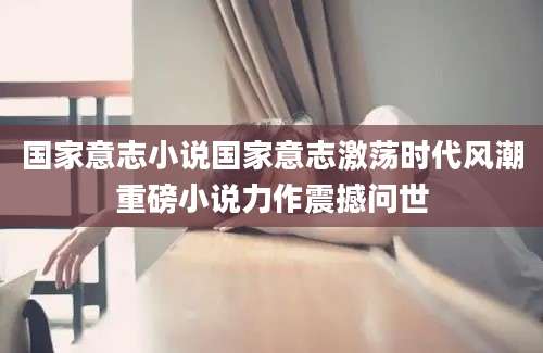 国家意志小说国家意志激荡时代风潮重磅小说力作震撼问世