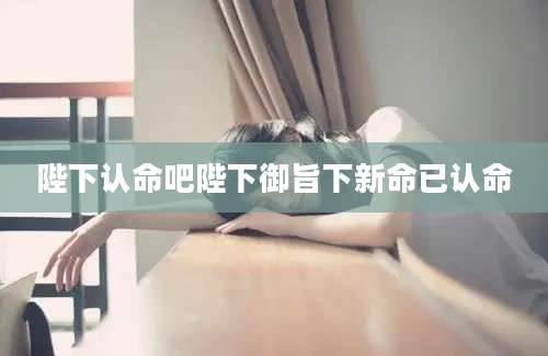 陛下认命吧陛下御旨下新命已认命