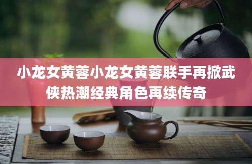 小龙女黄蓉小龙女黄蓉联手再掀武侠热潮经典角色再续传奇