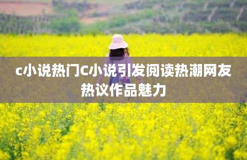 c小说热门C小说引发阅读热潮网友热议作品魅力