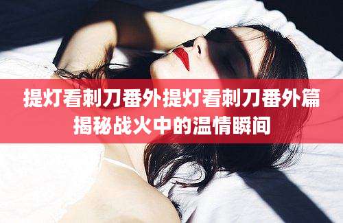 提灯看刺刀番外提灯看刺刀番外篇揭秘战火中的温情瞬间