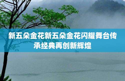 新五朵金花新五朵金花闪耀舞台传承经典再创新辉煌