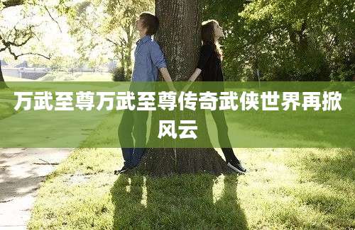 万武至尊万武至尊传奇武侠世界再掀风云