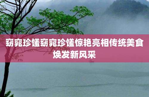 窈窕珍馐窈窕珍馐惊艳亮相传统美食焕发新风采