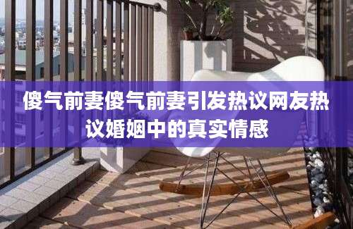 傻气前妻傻气前妻引发热议网友热议婚姻中的真实情感