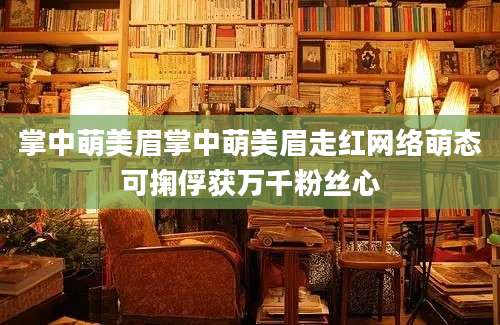 掌中萌美眉掌中萌美眉走红网络萌态可掬俘获万千粉丝心