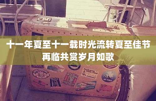 十一年夏至十一载时光流转夏至佳节再临共赏岁月如歌