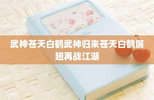 武神苍天白鹤武神归来苍天白鹤展翅再战江湖