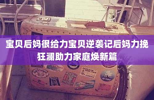 宝贝后妈很给力宝贝逆袭记后妈力挽狂澜助力家庭焕新篇