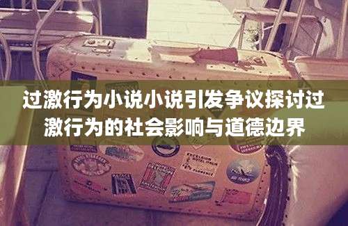 过激行为小说小说引发争议探讨过激行为的社会影响与道德边界