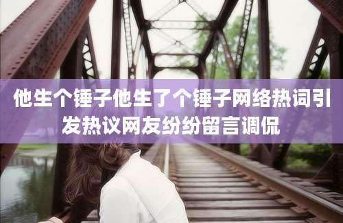他生个锤子他生了个锤子网络热词引发热议网友纷纷留言调侃