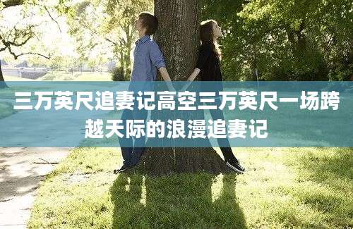 三万英尺追妻记高空三万英尺一场跨越天际的浪漫追妻记