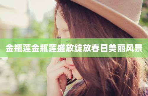 金瓶莲金瓶莲盛放绽放春日美丽风景